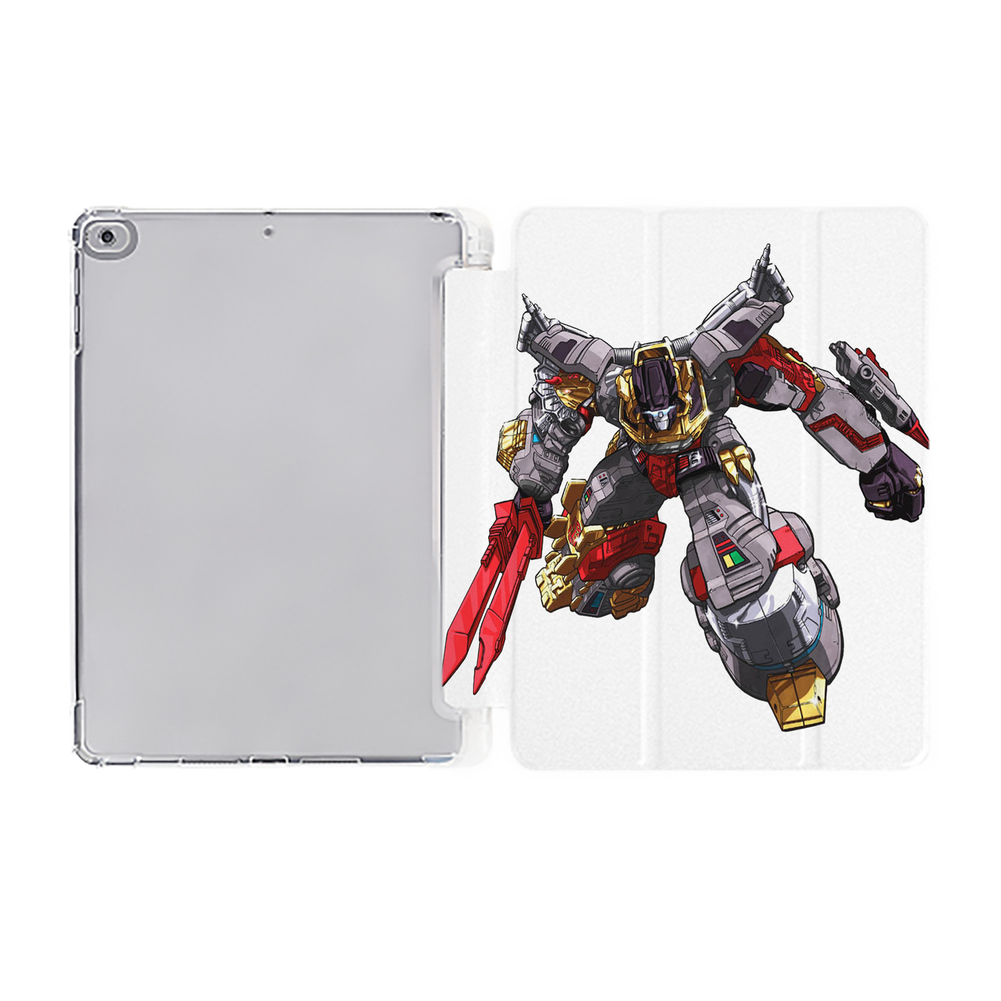 （画像用）  IPad ケース ペン収納付き 三つ折りスタンド PUレザー×シリコン 対応機種9.5/10.5/10.9インチ